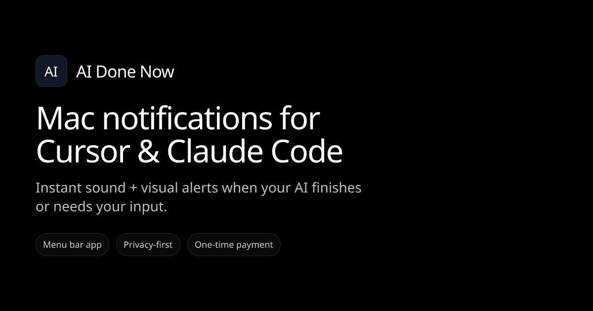 AI Done Now screenshot